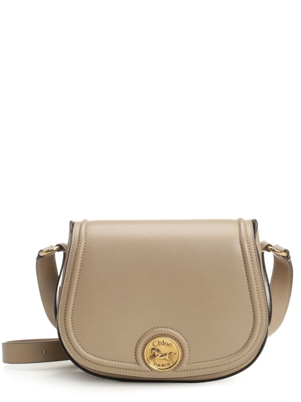 Chloe Medal Horse Shoulder Bag